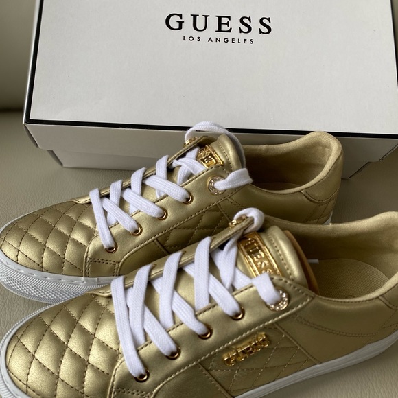 GUESS sneakers - GOLD with Rhinestones - Picture 1 of 7